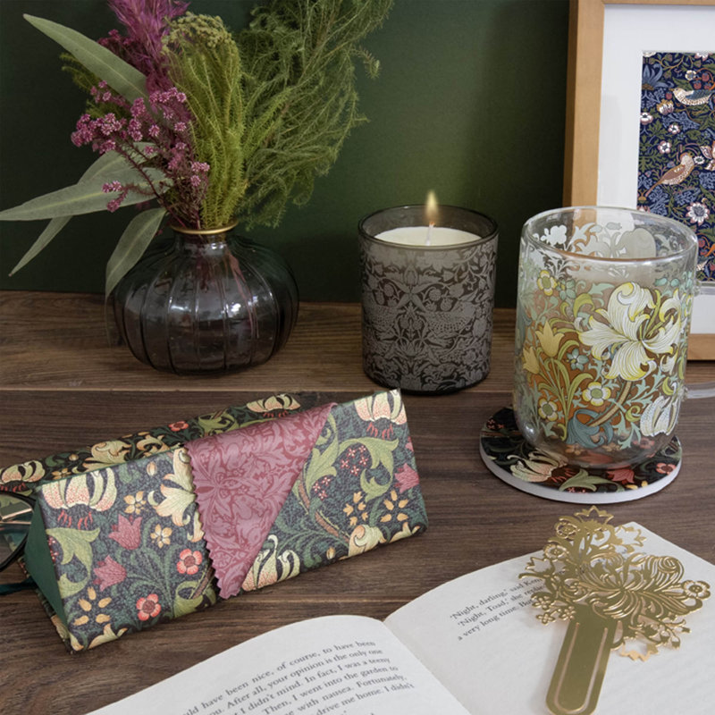 William Morris Golden Lily Foldable Glasses Case