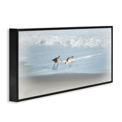 «Sandpiper pair on Shore», estampe numérique par Rhonda Addison