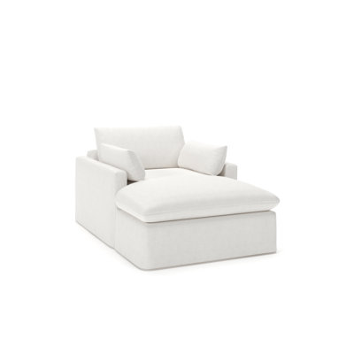 Luna Slipcovered Chaise