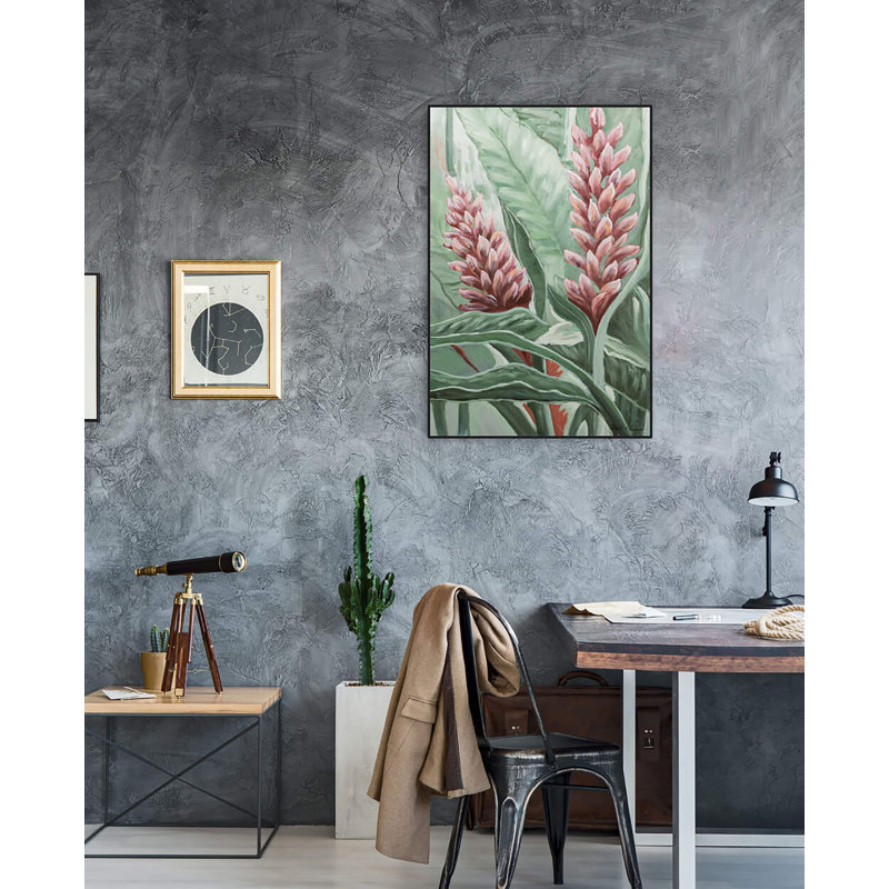 Jungle Blossom Hand -Painted Acrylic Painting