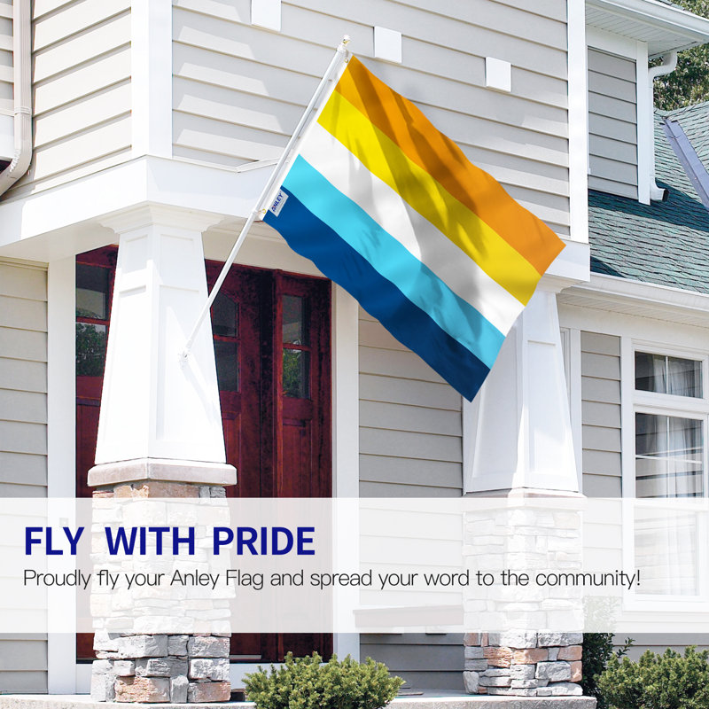 Aroace Pride Flag 3x5 Feet Polyester with Brass Grommets