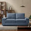 Canapé à accoudoirs carrés en tissu d'ameublement carré en chenille 71,6 po Vroni-1955535664
