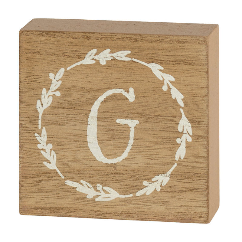Bozhana Text & Numbers Box Signs & Plaques, G