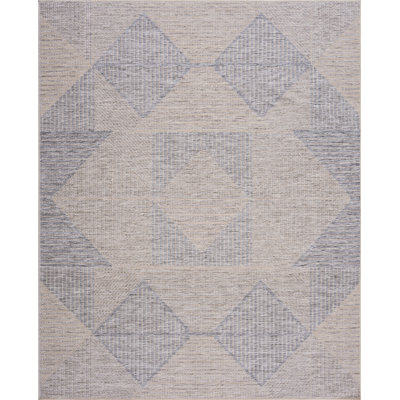 Tapis intérieur / extérieur beige et gris April