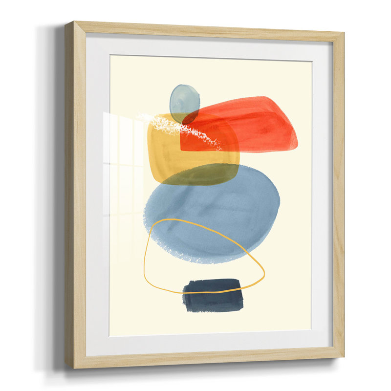Ensemble de couleurs vives I - impression d'un seul cadre photo, Toile encadrée Natrual, Blanc, H 20 po x l 16 po