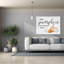  «Happy Pumpkin Everything Season», art mural sur toile avec lettres et lignes, 54 po x 40 po
