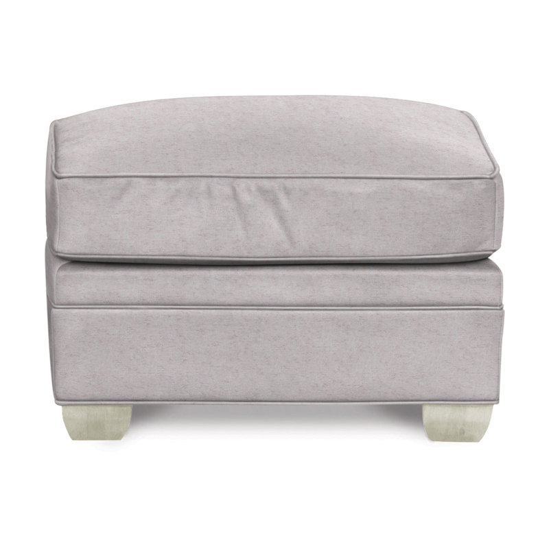 Hillcrest Upholstered Ottoman, Nadia Linen, Wrenn