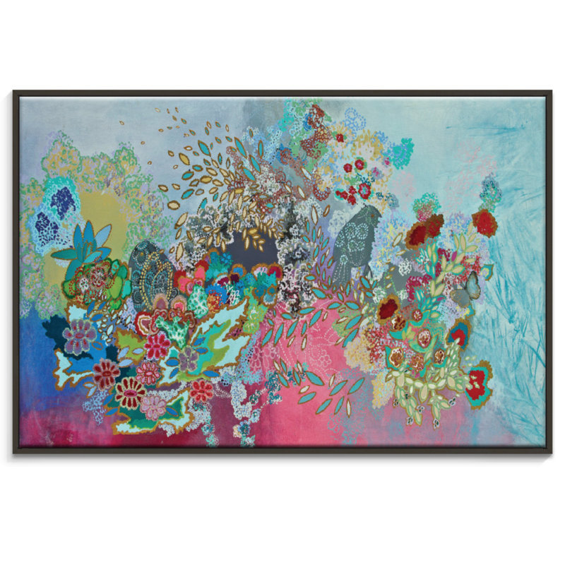 Lia Porto - Painting on Canvas, 102cm H x 152cm W, Black