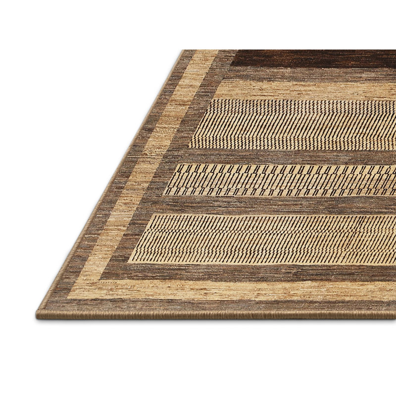 Tapis contemporain gris, Rectangle 4 pi x 6 pi