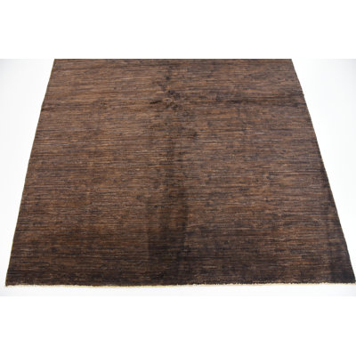 Nash One-of-a-Kind 5'7" X 7'6" New Age Wool Area Rug in Brown