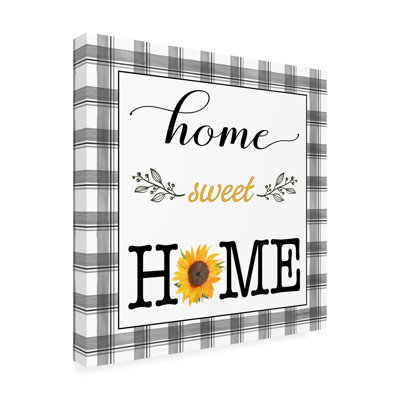 «Yadin Lovely Plaid Sentiments A On Canvas» par Jean Plout, reproduction
