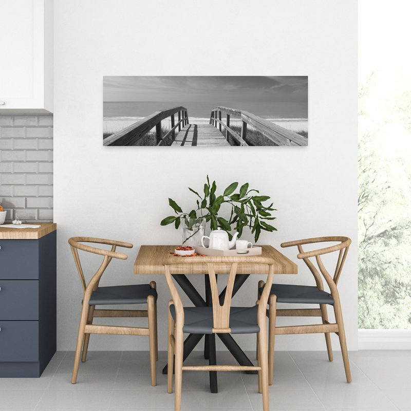 Boardwalk On The Beach Gasparilla Island Florida USA by James Schwabel - Wrapped Canvas Panoramic Print