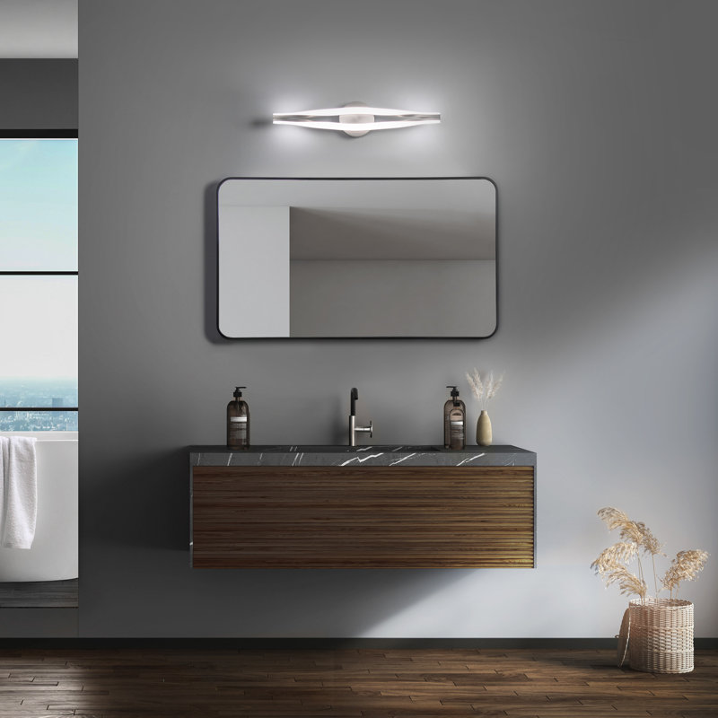 Jagger LED Bath Vanity & Wall Light, Brushed Nickel, 3000K
