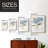Petite Blue Hydrangea I Framed Print - Solid Wood