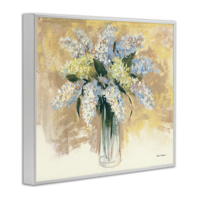 Giclée contemporaine encadrée de lilas, design par Carol Rowan