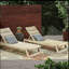 Chaise longue en bois, ensemble de 2-288784133