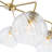 5 - Light Ribbed Sputnik Sphere Modern Glass Bubble Chandelier-804012359