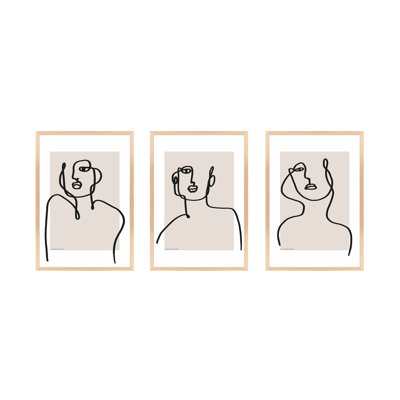 Romina Gadler "Figure and Form" 3-Piece Print Set