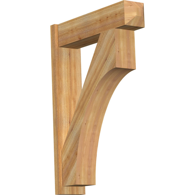 Persienne en bois rustique Westlake Craftsman, Cèdre rouge de l'Ouest de 8 po (sciage brut), P 36 po x H 44 po