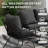 4-Piece Outdoor Rattan Patio Furniture Set With Cushions & Tempered Glass Table, All-Weather Wicker Conversation Set For Garden, Poolside, Porch-Black
