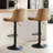 Swivel Adjustable Height Bar Stool With Pu Upholstery And Metal Frame-386866018