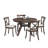 47.24''Round Rubber Wood Dining Table For 4-6 With Wooden Trestle Pedestal Base,Modern Kitchen Wooden Table Dinner Table For Dining Room, Living Room(1Table)-1985699918
