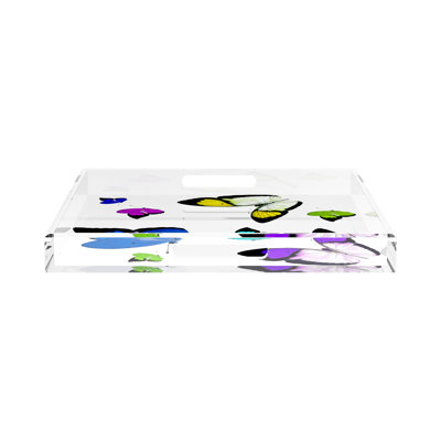 Butterflies Acrylic Decorative Tray