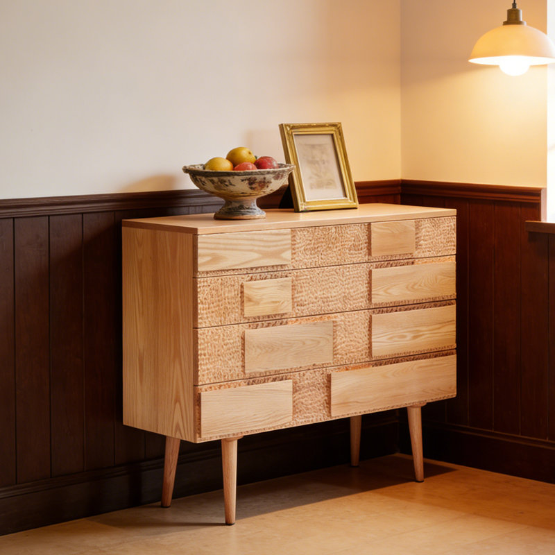 Buffet de style rétro moderne, Burlywood