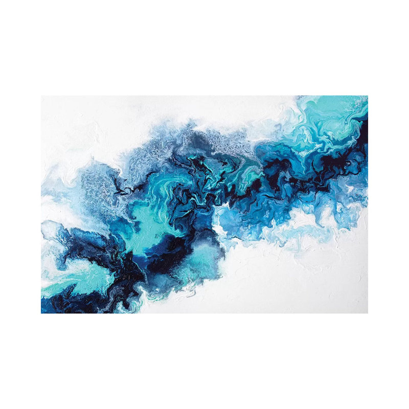 Eau élémentaire - reproduction d'art, Toile tendue, H 26 po x l 40 po x 1,5 po