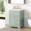 Meuble-lavabo 24 po avec tiroirs à fermeture en douceur et rangement à 2 niveaux pour porte