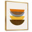 «Abstract Geometric Moon in Earth Tones», photographie sur toile à cadre flottant-59541927-59541928