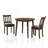 Britney 3-Piece Round Wood Dining Table Set-471084099