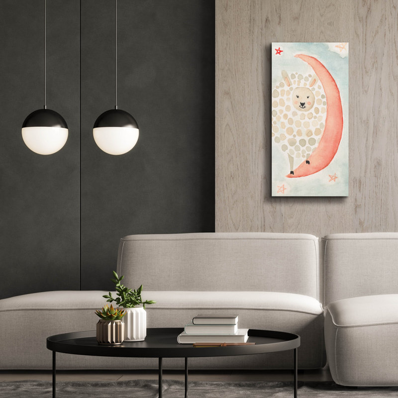 «Counting Sheep No 4» par Natalie Timbrook, art mural sur toile, H 40 po x l 20 po x P 1,5 po