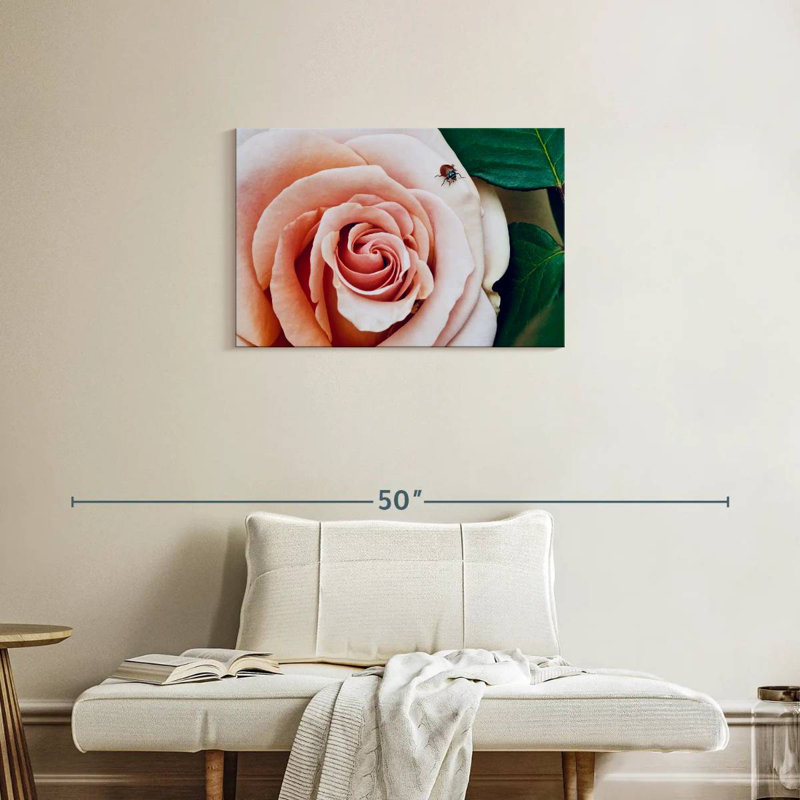 Ladybug On A Rose II, 20" H x 30" W