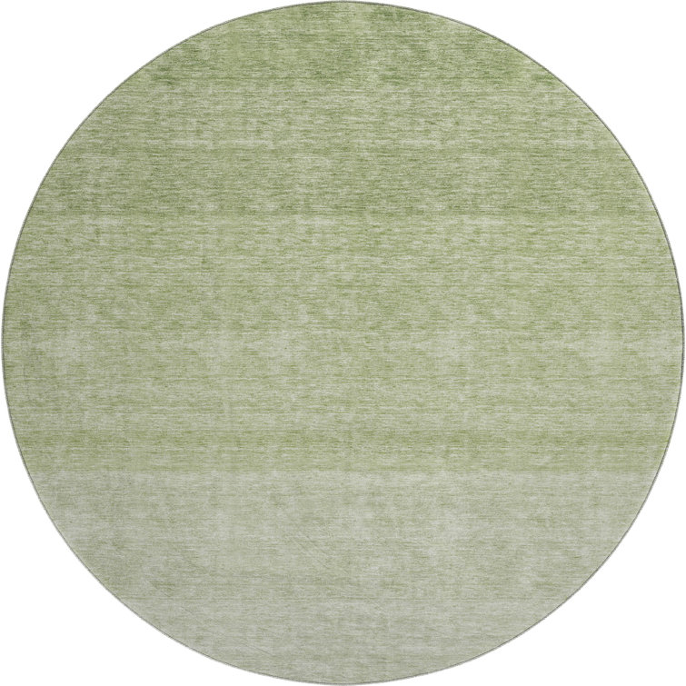 Premium Machine Washable Prisco Green Rug