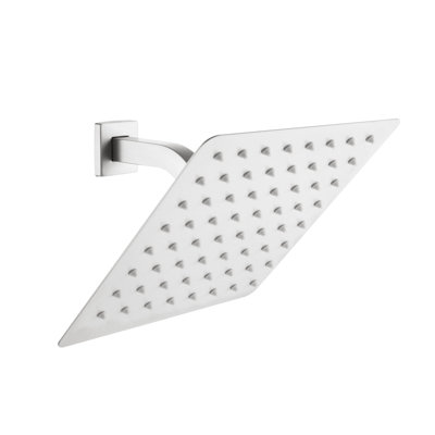 Douche de pluie pour salle de bain - Cascade mince en acier inoxydable 304 avec buses autonettoyantes en nickel brossé