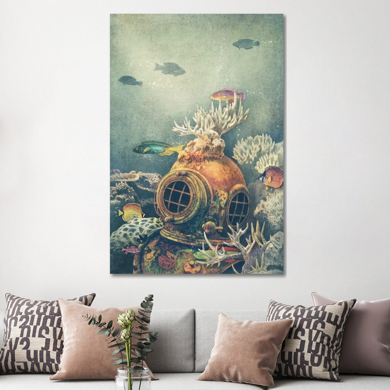 Seachange 1 Piece Wall Art on Canvas, 152.5 cm H x 101.5 cm W, Classic Wood Floater Frame