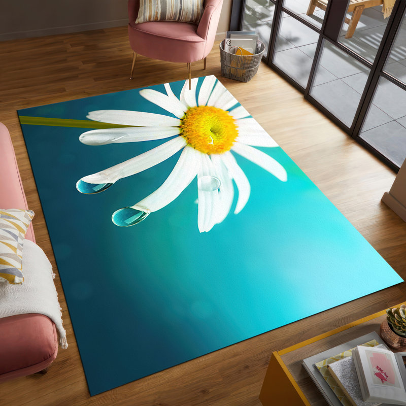 Exquisite Floral Design With Pile Soft Type Printed Rug Enhancing Your Living Space with a Touch of Elegance and Comfort