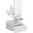 White 3 Shelf Mirror Console Table With Full Extension Drawer - Design, Elegant & Practical In Space Saving, Design-1043469423