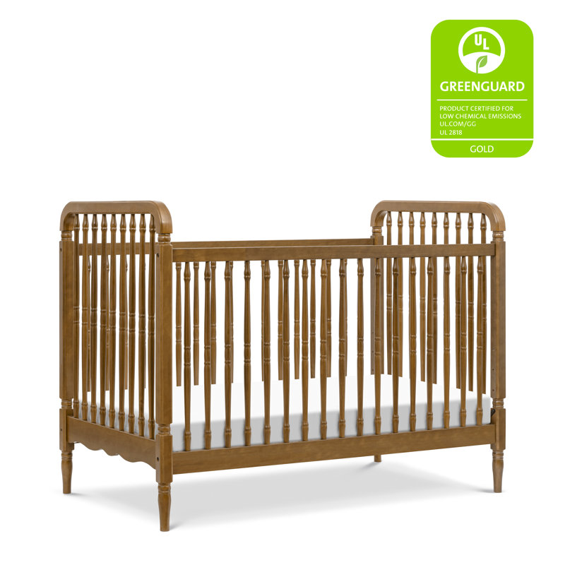 Liberty 3-in-1 Convertible Spindle Crib, Natural Walnut