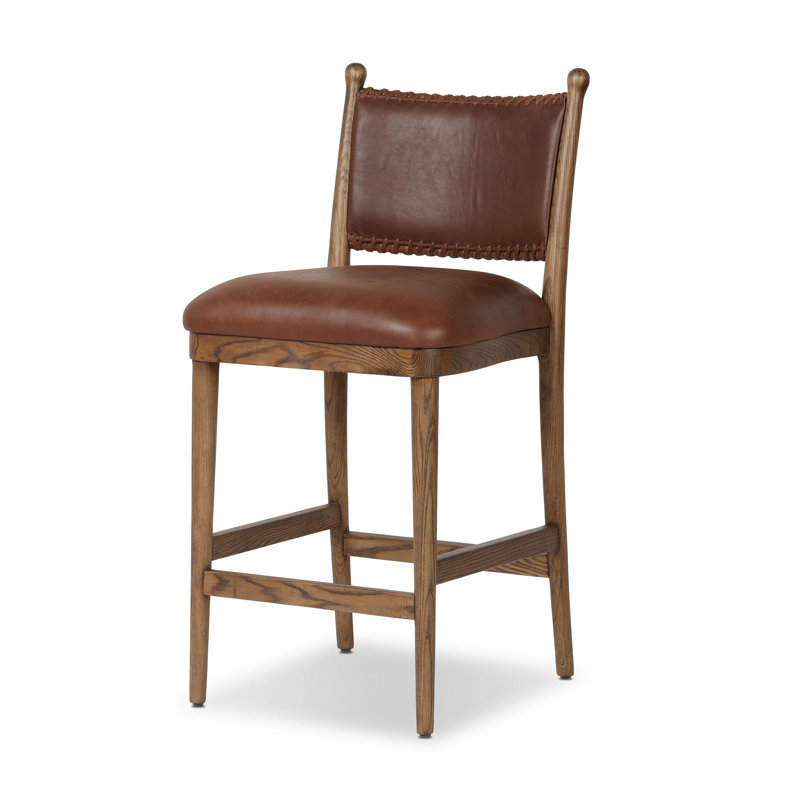 Bella Stool-Dulane Mahogany-Counter, Counter Stool (27" Seat Height), Antique Walnut