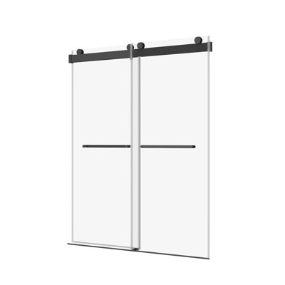 56" - 60" W x 76" H Double Sliding Frameless Shower Door