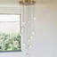 Lustre en grappe de cristal 12 lumières avec longueur réglable Bigham-2046327050