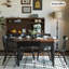 Buffet en bois massif noir-1127621444