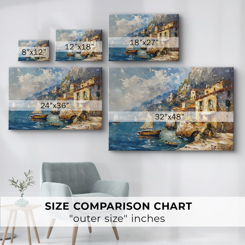 Série Nautical-CXCI -Galerie enveloppée Cavas, 12 x 18