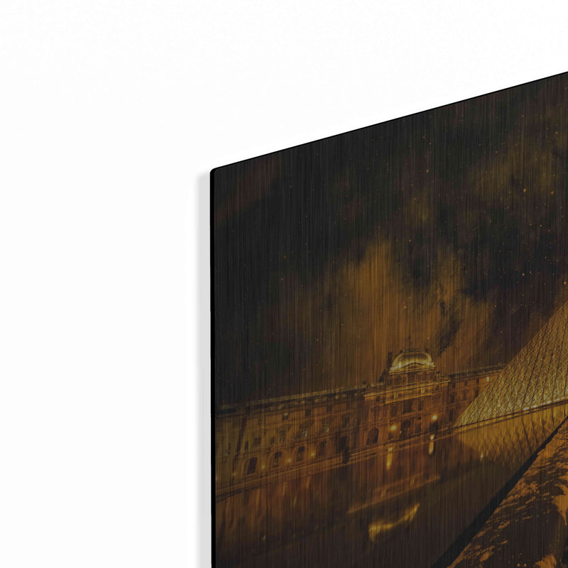 "La pyramide de Lourve" par Sebastien Lory, H 16 po x l 24 po