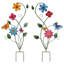Ensemble de 2 piquets de jardin en métal 37 po