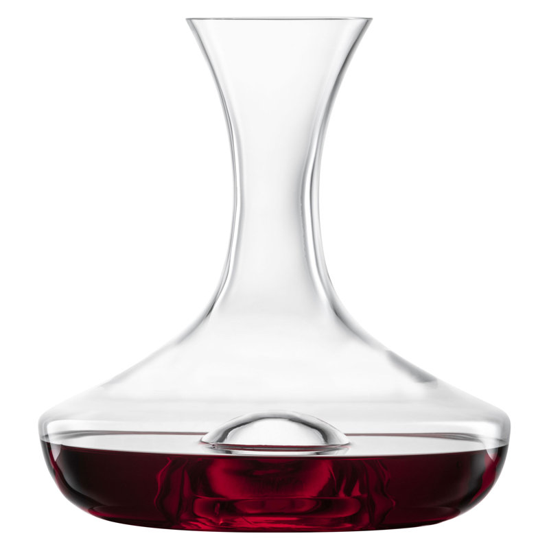 Ivy Bronx No Drop Decanter, 0.75 L, 30171915, Clear/White