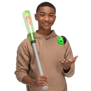 NERF Vortex 30" Kids Baseball Bat And Ball Set - Kids Plastic Baseball Bat With Air Pressurized Barrel - Official NERF Plastic Whistle Baseball