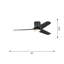 Hentz Indoor Ceiling Fan with Matte White ABS blades and Handheld Remote-1975591606